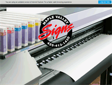 Tablet Screenshot of maplevalleysigns.com